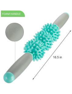 Rodillo de Fascia Coolife 3 Bolas para Masaje Muscular 2