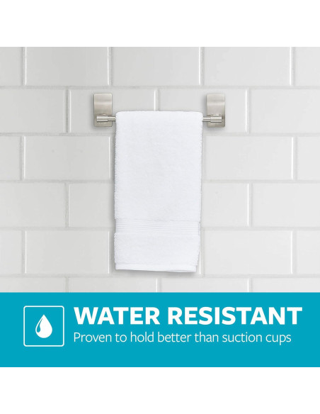 Barra para Toalla de Mano Command Níquel Satinado 22.86 cm