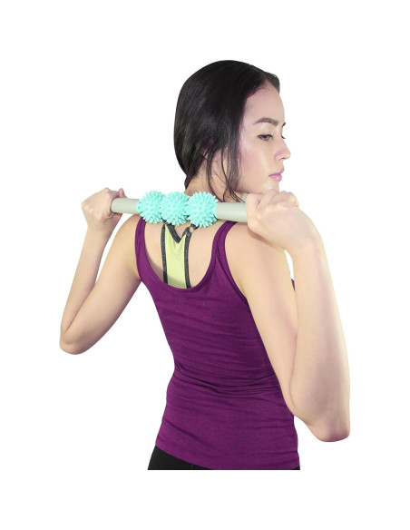 Rodillo de Fascia Coolife 3 Bolas para Masaje Muscular