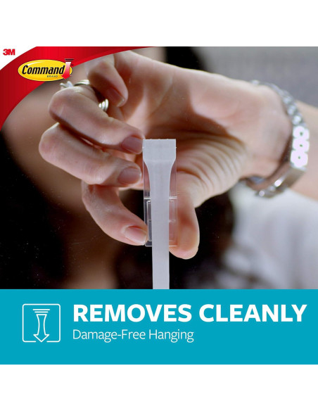 Barra para Toalla de Mano Command Níquel Satinado 22.86 cm