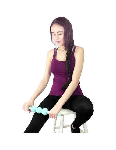 Rodillo de Fascia Coolife 3 Bolas para Masaje Muscular