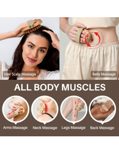 Kit de Masaje de Madera Olaemuo para Celulitis y Drenaje 2