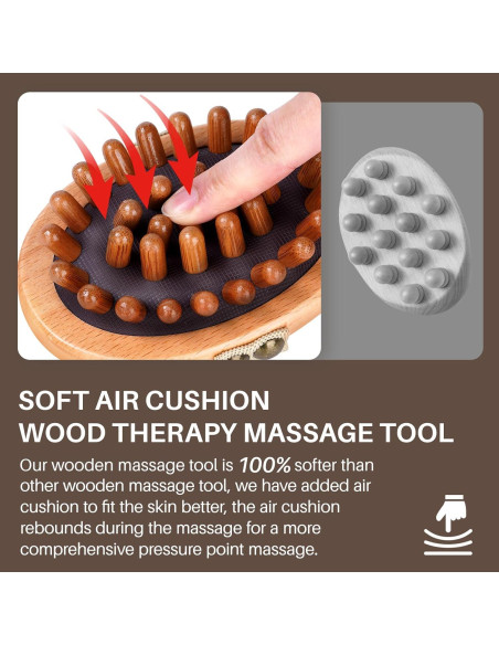 Kit de Masaje de Madera Olaemuo para Celulitis y Drenaje