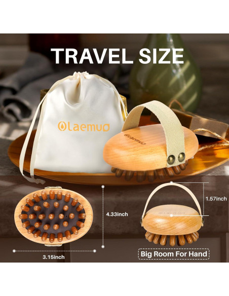 Kit de Masaje de Madera Olaemuo para Celulitis y Drenaje