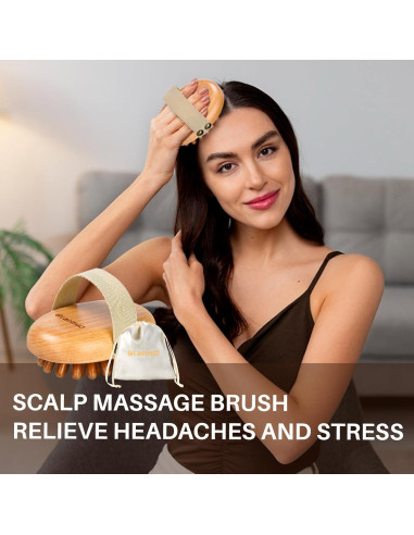 Kit de Masaje de Madera Olaemuo para Celulitis y Drenaje