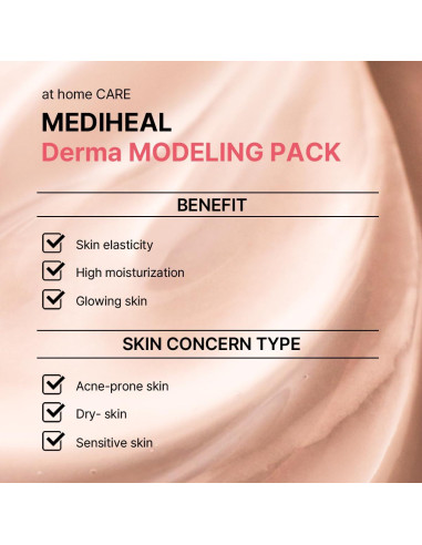 Mediheal Pack de Modelado Derma Colágeno 28.1g - Máscara Hidratante