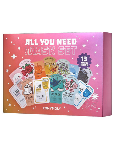 Conjunto de Mascarillas TONYMOLY - 13 Piezas Hidratantes