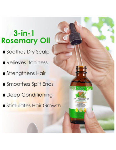 Aceite Crecimiento Capilar Orgánico USJBF 140g - Romero y Menta