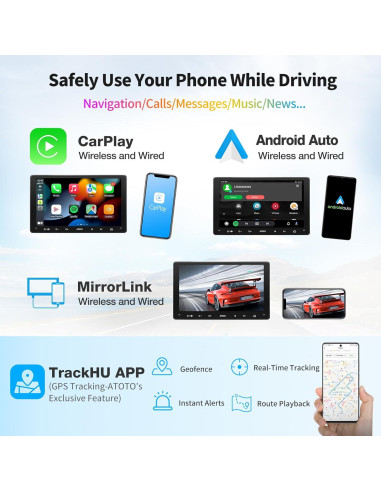 Estéreo de Coche ATOTO A6 PF 9" Android Doble DIN Bluetooth