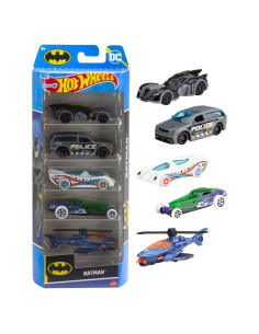 Hot Wheels Batman 5-Pack Vehículos 1:64 Mattel