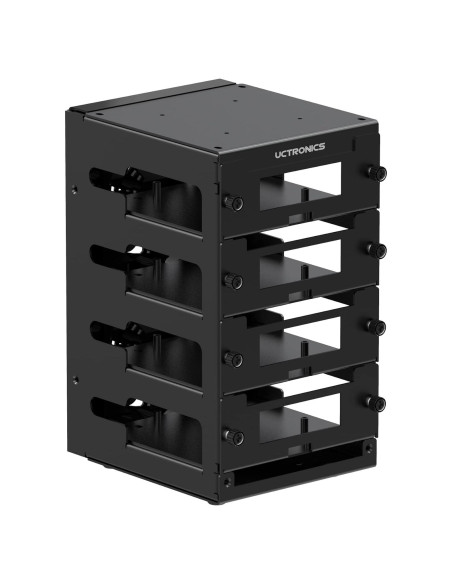 UCTRONICS Caja Clúster Raspberry Pi 4 Capas con Ventiladores