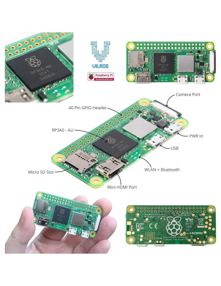 Kit Vilros Raspberry Pi Zero 2 W con Accesorios Esenciales