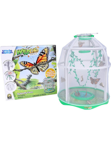 Granja de Mariposas Uncle Milton - Kit de Metamorfosis STEM