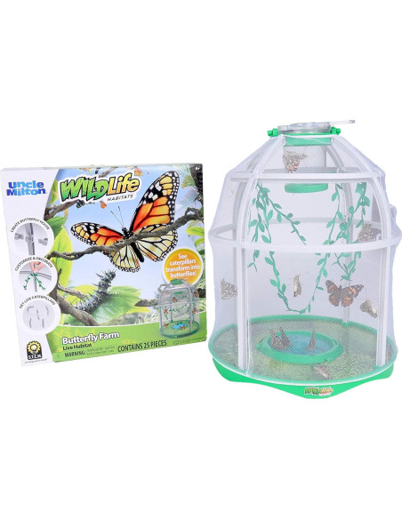 Granja de Mariposas Uncle Milton - Kit de Metamorfosis STEM