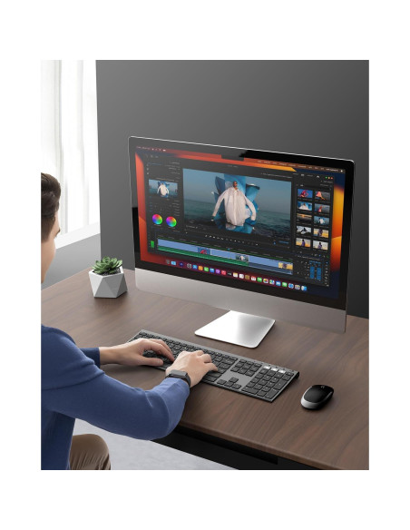 Combo Teclado y Ratón Inalámbrico VssoPlor Gris Espacial Combo Teclado y Ratón Inalámbrico VssoPlor Gris Espacial