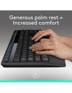 Combo Inalámbrico Logitech MK345 Teclado y Ratón Ergonómico 2