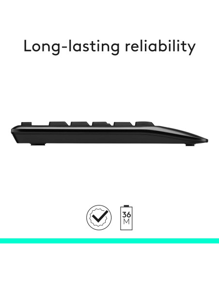 Combo Inalámbrico Logitech MK345 Teclado y Ratón Ergonómico