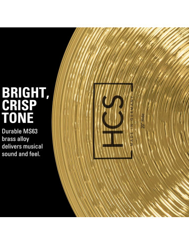 Meinl Platillo Ride 20" Latón HCS20R Tradicional
