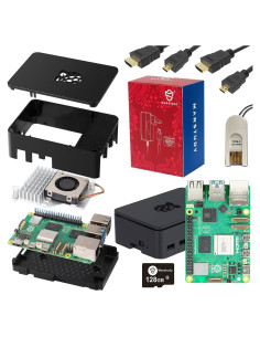 Kit Raspberry Pi 5 8GB - Marstudy - 128GB microSD y enfriador
