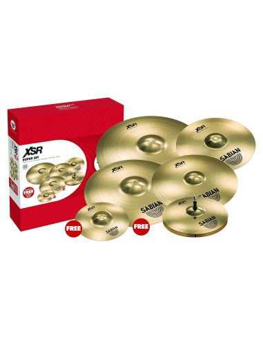 Platillos SABIAN XSR Super Set 10" a 20" Bronce