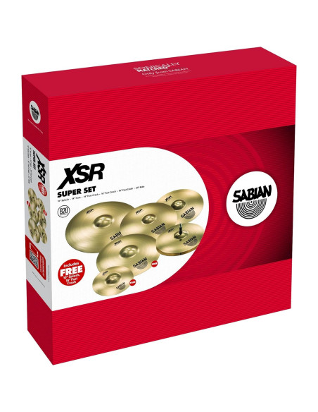 Platillos SABIAN XSR Super Set 10" a 20" Bronce