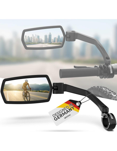 Espejo de Bicicleta Wittkop Izquierda HD Plegable 360