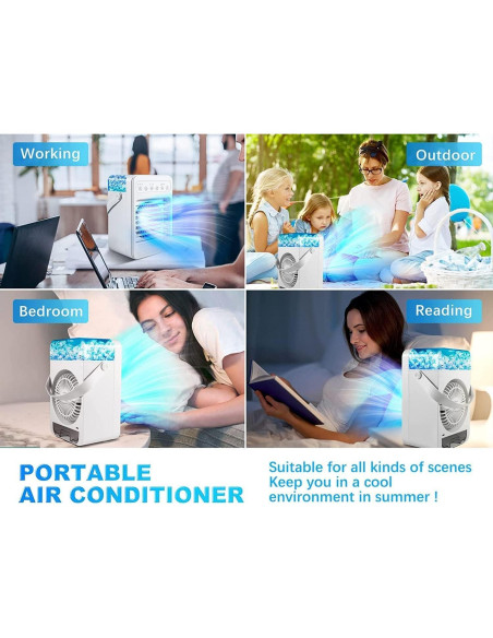 Acondicionador de Aire Portátil Hyanexvexal F2 600ML 4 en 1
