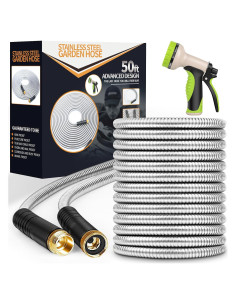 Manguera de Jardín Unywarse 15,24 m Acero Inoxidable Flexible