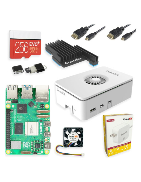 CanaKit Raspberry Pi 5 Kit Inicio MAX 256GB 16GB RAM CanaKit Raspberry Pi 5 Kit Inicio MAX 256GB 16GB RAM