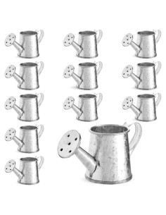 Set de 12 Mini Regaderas Juvale Decorativas Plata 7.6x4.1 cm