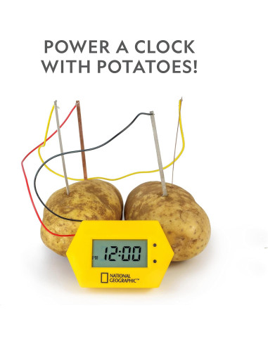 Kit de Baterías National Geographic - Reloj y Linterna STEM