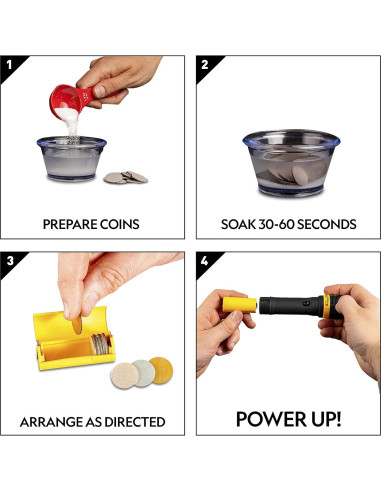 Kit de Baterías National Geographic - Reloj y Linterna STEM