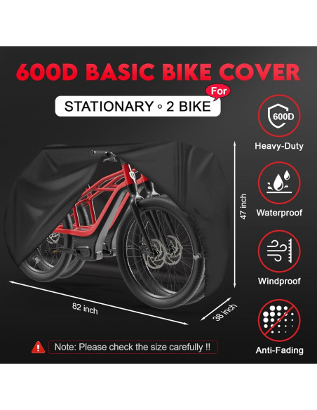 Funda para 2 Bicicletas Zettum XL Impermeable 600D