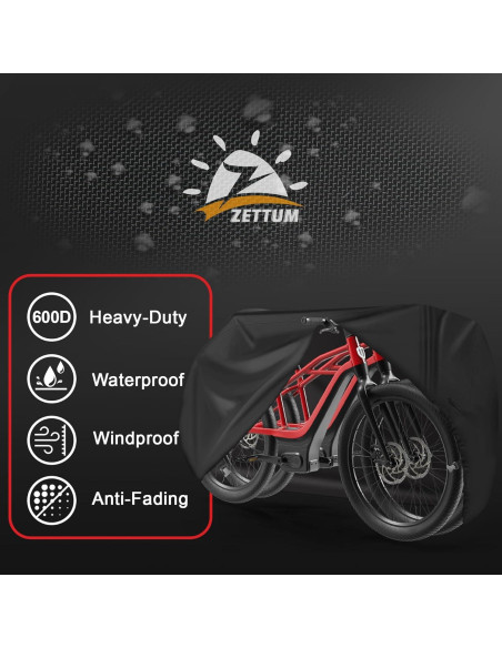 Funda para 2 Bicicletas Zettum XL Impermeable 600D