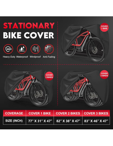 Funda para 2 Bicicletas Zettum XL Impermeable 600D