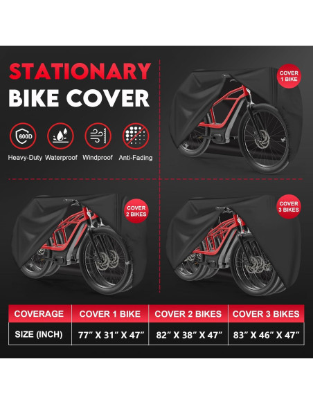 Funda para 2 Bicicletas Zettum XL Impermeable 600D