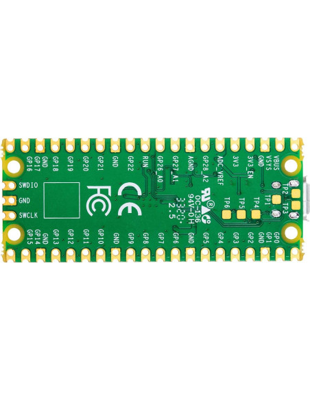 Placa Microcontrolador Raspberry Pi Pico RP2040 2MB Flash Placa Microcontrolador Raspberry Pi Pico RP2040 2MB Flash