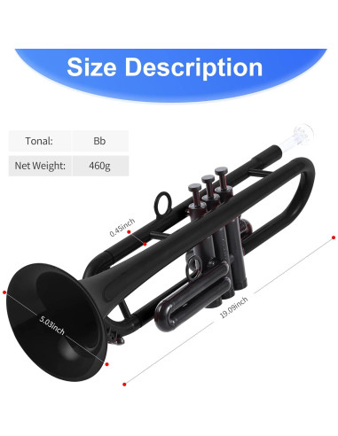 Trompeta Bb PAMPET Profesional Estándar para Estudiantes