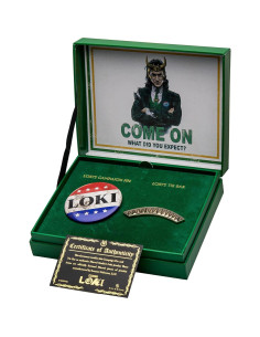 Conjunto Coleccionable Loki Marvel - Pin y Clip de Corbata 2