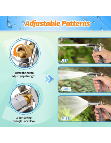 Boquilla de Manguera de Jardín AUTOMAN 2 Paquete Ajustable