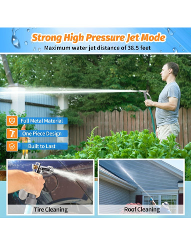 Boquilla de Manguera de Jardín AUTOMAN 2 Paquete Ajustable