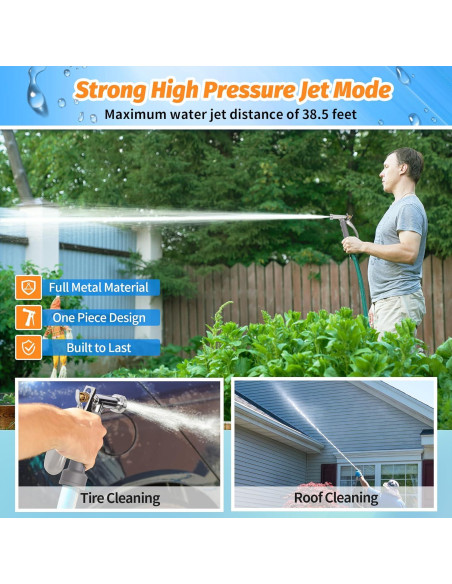 Boquilla de Manguera de Jardín AUTOMAN 2 Paquete Ajustable