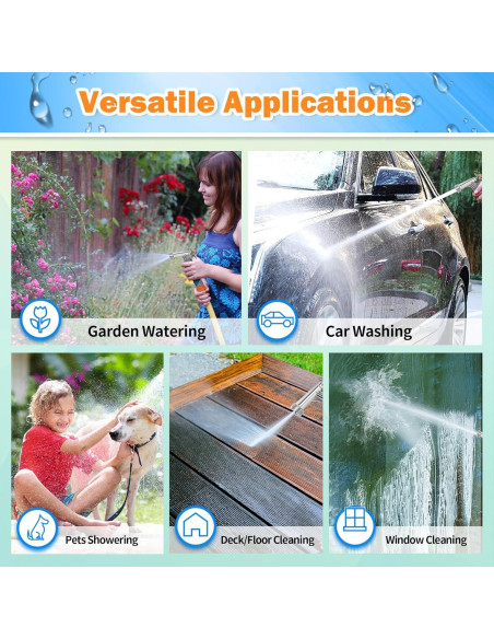 Boquilla de Manguera de Jardín AUTOMAN 2 Paquete Ajustable