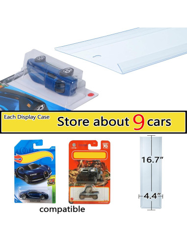 Estuche de Exhibición KASTUN para Hot-Wheels y Match-Box 5 Pcs