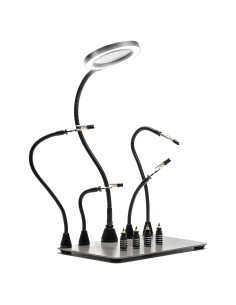 Estación de Soldadura SainSmart con Lámpara LED 5X y Base Grande