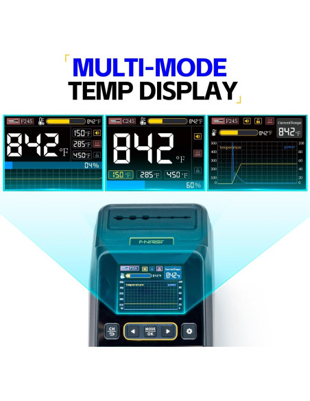 Estación de Soldadura FNIRSI DWS-200 200W Pantalla Color