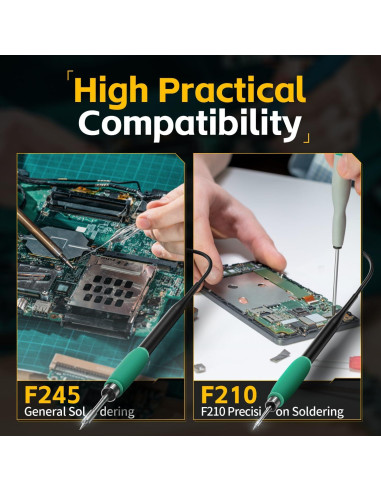 Estación de Soldadura FNIRSI DWS-200 200W Pantalla Color