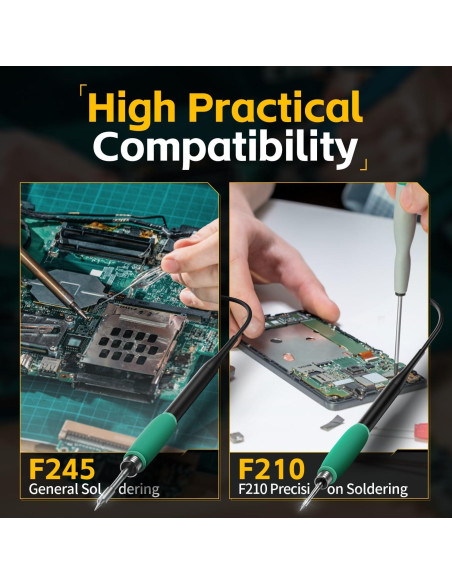 Estación de Soldadura FNIRSI DWS-200 200W Pantalla Color