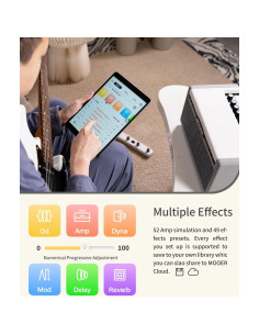 Amplificador MOOER SD30i 30W Bluetooth Portátil con Efectos 2