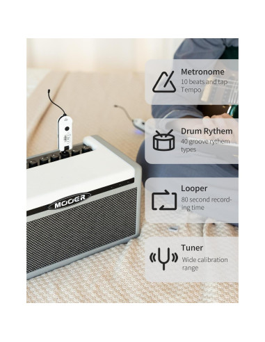 Amplificador MOOER SD30i 30W Bluetooth Portátil con Efectos